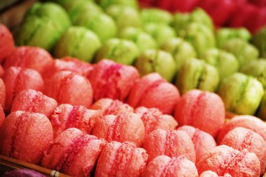 renkli macaroons