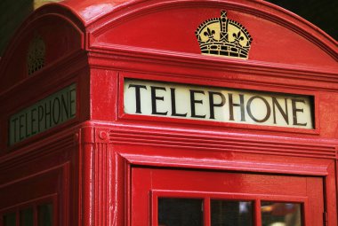 Red phone booth