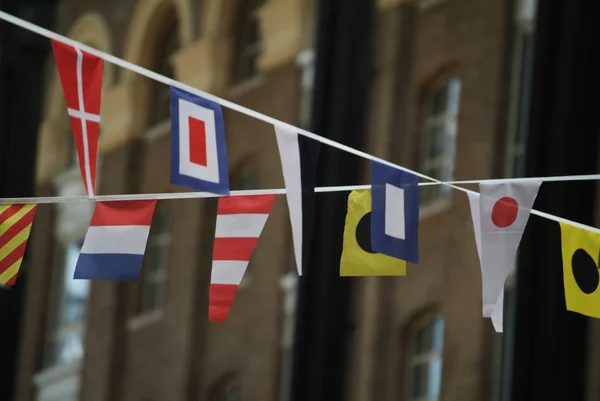 Bandeiras multinacionais — Fotografia de Stock