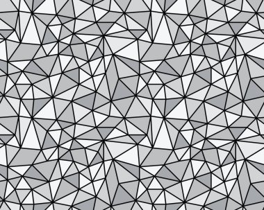 Ağ üçgen hücrelerinin kusursuz arkaplanı. Düzensiz Mozaik arkaplanı.