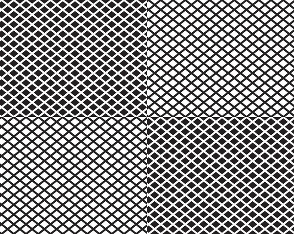 Черно Белый Ромб Бесшовный Рисунок — стоковый вектор