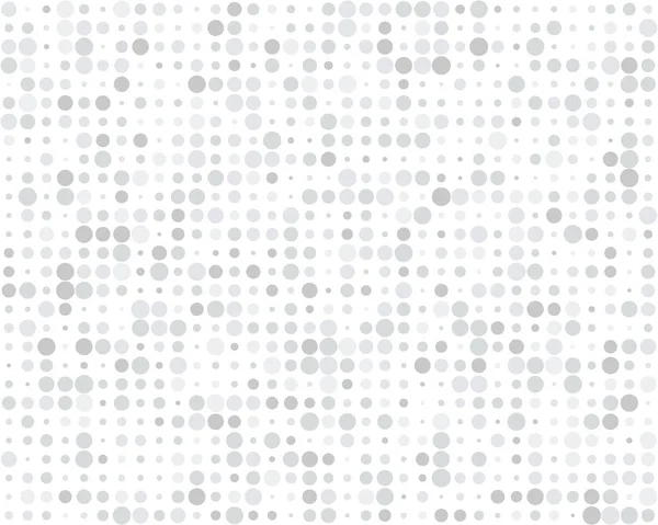 Seamless Pattern Gray Circles Random Size White Background — Archivo Imágenes Vectoriales