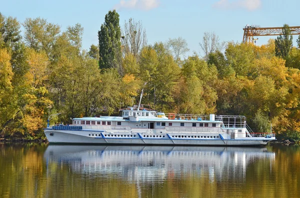 Motor travel river ship — Stock Photo, Image