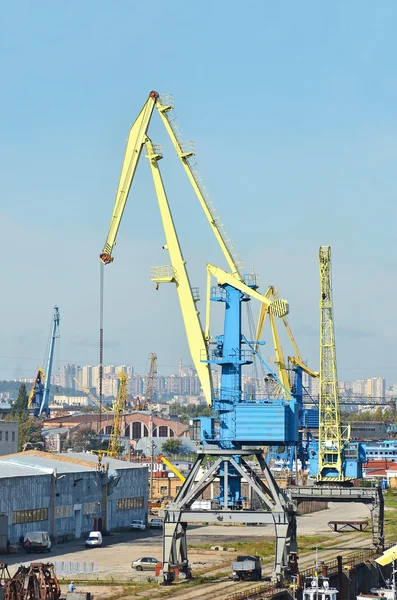 Grue à cargaison portuaire — Photo