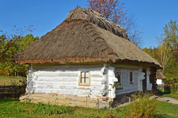hasır çatılı antik hut