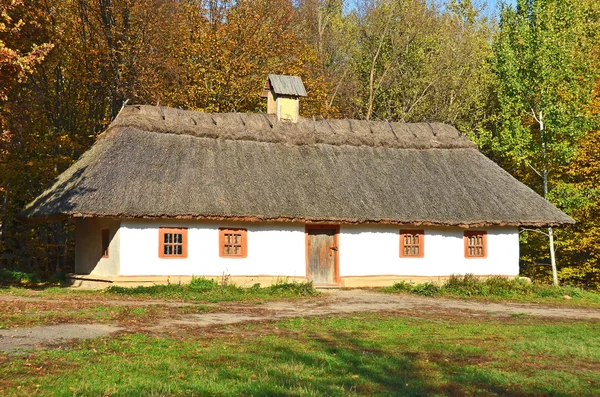 Alte Hütte mit Strohdach — Stockfoto