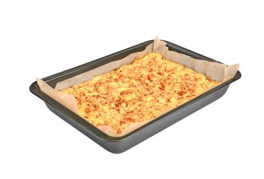 elmalı turta sac pişirme üzerinde