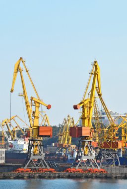 Kargo vinç, tren ve kömür