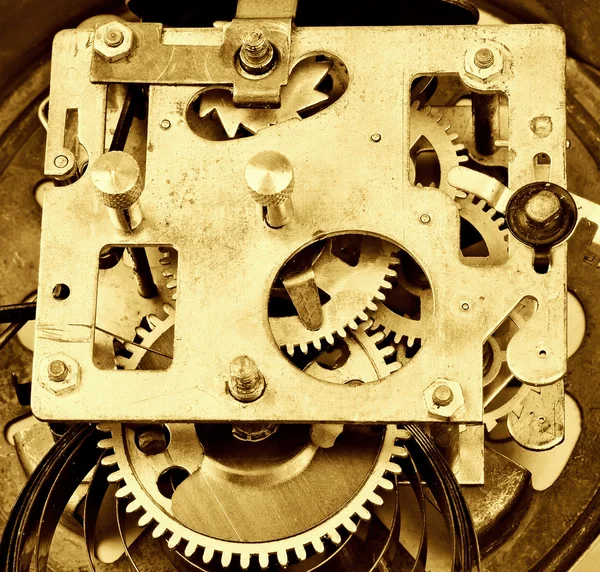 Inside the clock (clockworks) — Stock Photo, Image