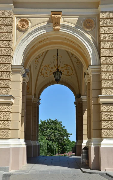 Arch of opera and ballet theater in Odessa — Stock Photo, Image