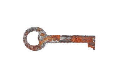 Vintage paslı anahtar