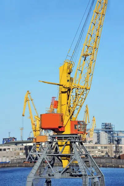 Grue à cargaison portuaire — Photo