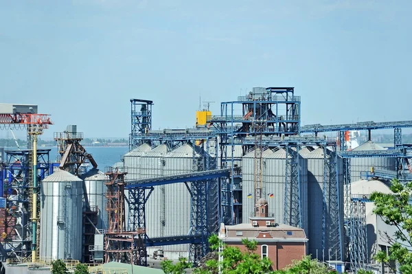 Port grain dryer — Stock Photo, Image