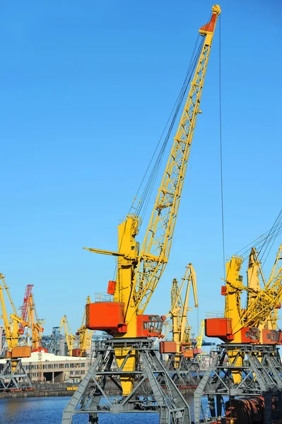 Port cargo crane Stock Photo