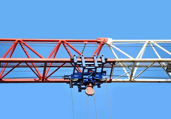 Argano della gru di costruzione — Foto Stock