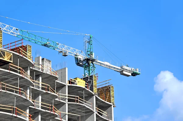 Crane and construction site — Stock Photo, Image
