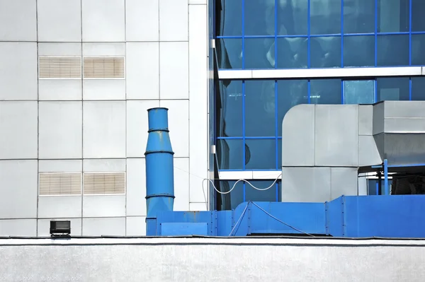 Sistema de ventilación de fábrica — Foto de Stock