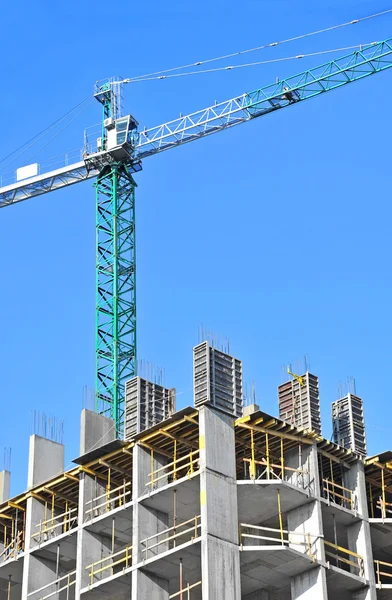 Crane and construction site — Stock Photo, Image