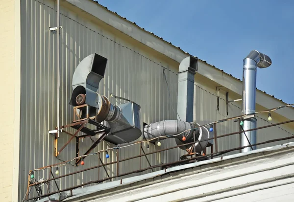 Fabriken ventilationssystem — Stockfoto