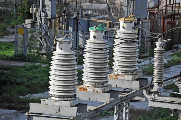 AC substation high voltage — Stock Photo, Image