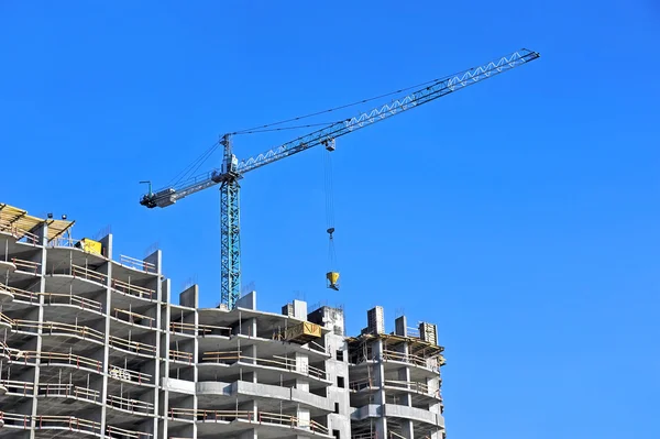 Crane and construction site — Stock Photo, Image