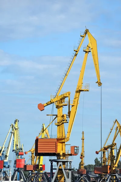 Hamnkranen last — Stockfoto