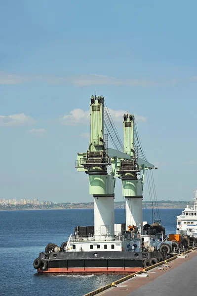 Floating cargo crane — Stock Photo, Image