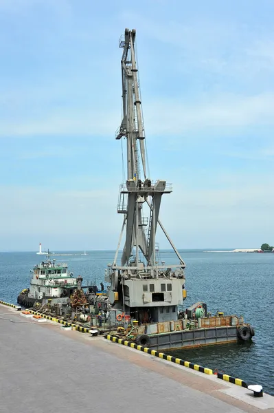Floating cargo crane — Stock Photo, Image