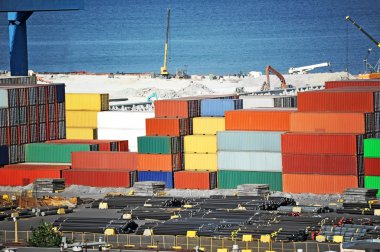 Kargo konteyner, boru ve tahıl drayer Port