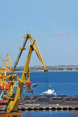 Kargo vinç ve çelik tel rulo