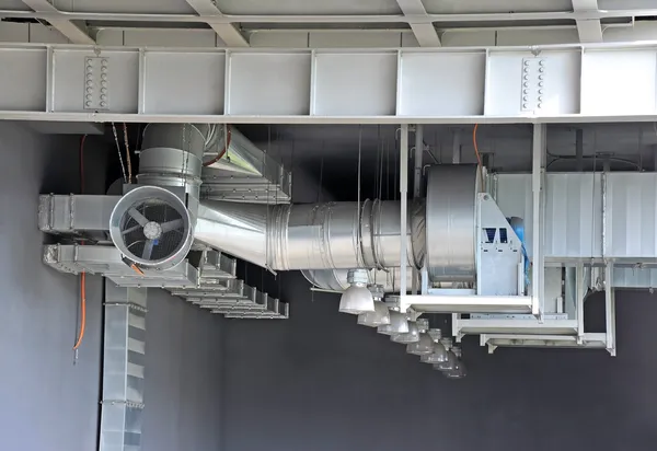 Sistema de ventilação industrial — Fotografia de Stock