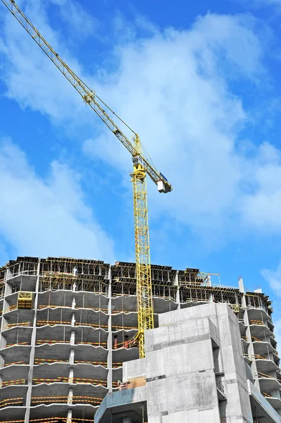 Crane and construction site — Stock Photo, Image