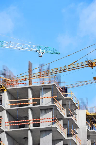 Crane and construction site — Stock Photo, Image