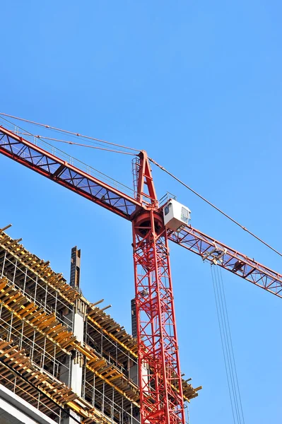 Crane and construction site — Stock Photo, Image