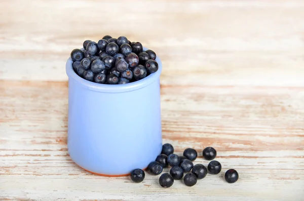 Blueberry on wooden background — Stock Photo, Image
