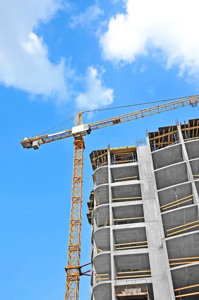 Crane and construction site — Stock Photo, Image