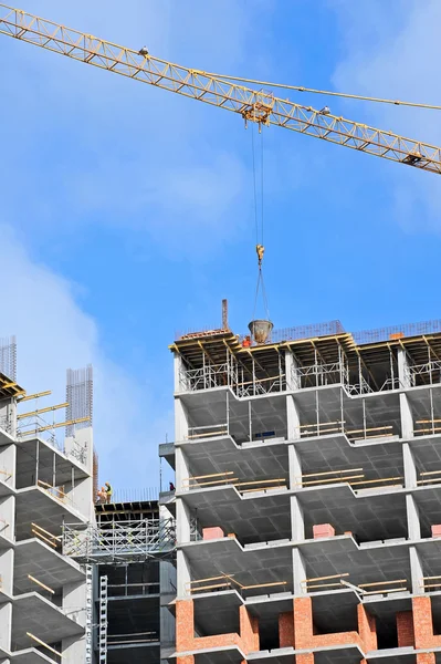 Crane and construction site — Stock Photo, Image