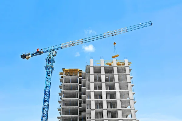 Crane and construction site — Stock Photo, Image