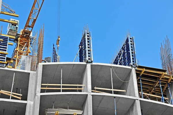 Crane and construction site — Stock Photo, Image