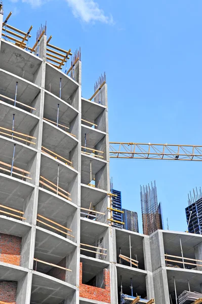 Crane and construction site — Stock Photo, Image