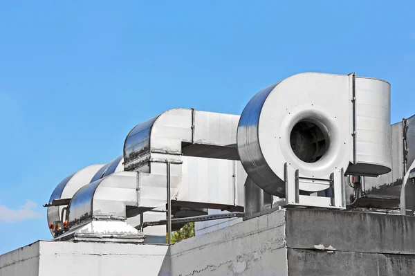 Sistema di ventilazione industriale — Foto Stock