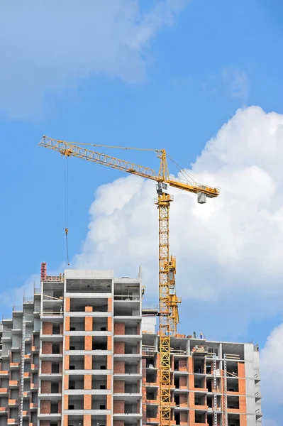 Crane and construction site — Stock Photo, Image