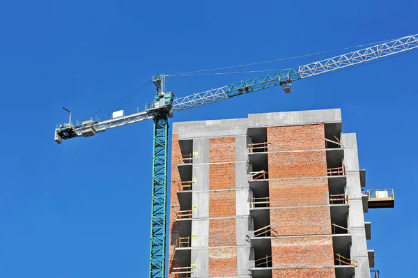 Crane and construction site — Stock Photo, Image