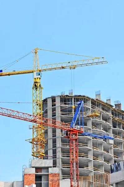 Crane and construction site Royalty Free Stock Photos