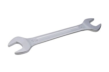 Beyaz arka plan üzerinde izole yeni çelik anahtarı