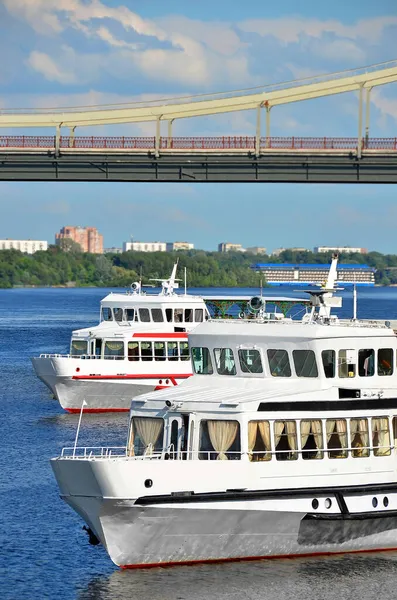 Steamboat Dnieper River Kiev Ukraine — Stock Photo, Image