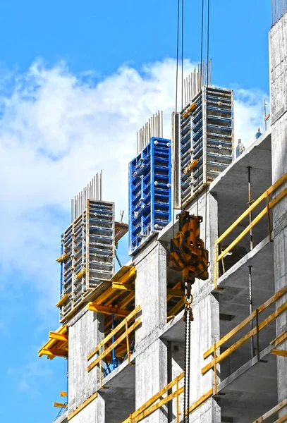 Building Construction Site Formwork Reinforsment — Stock Photo, Image