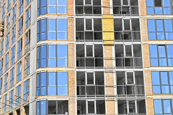 Building Construction Site Work Concrete Brick — Stock Photo, Image