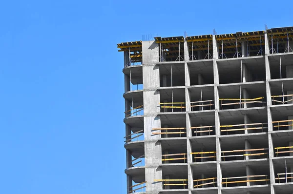 Hochhaus Baustelle Mit Gerüsten — Stockfoto