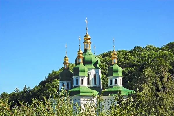 Antieke Klokkentoren Van Vydubitsky Klooster Kiev Oekraïne — Stockfoto